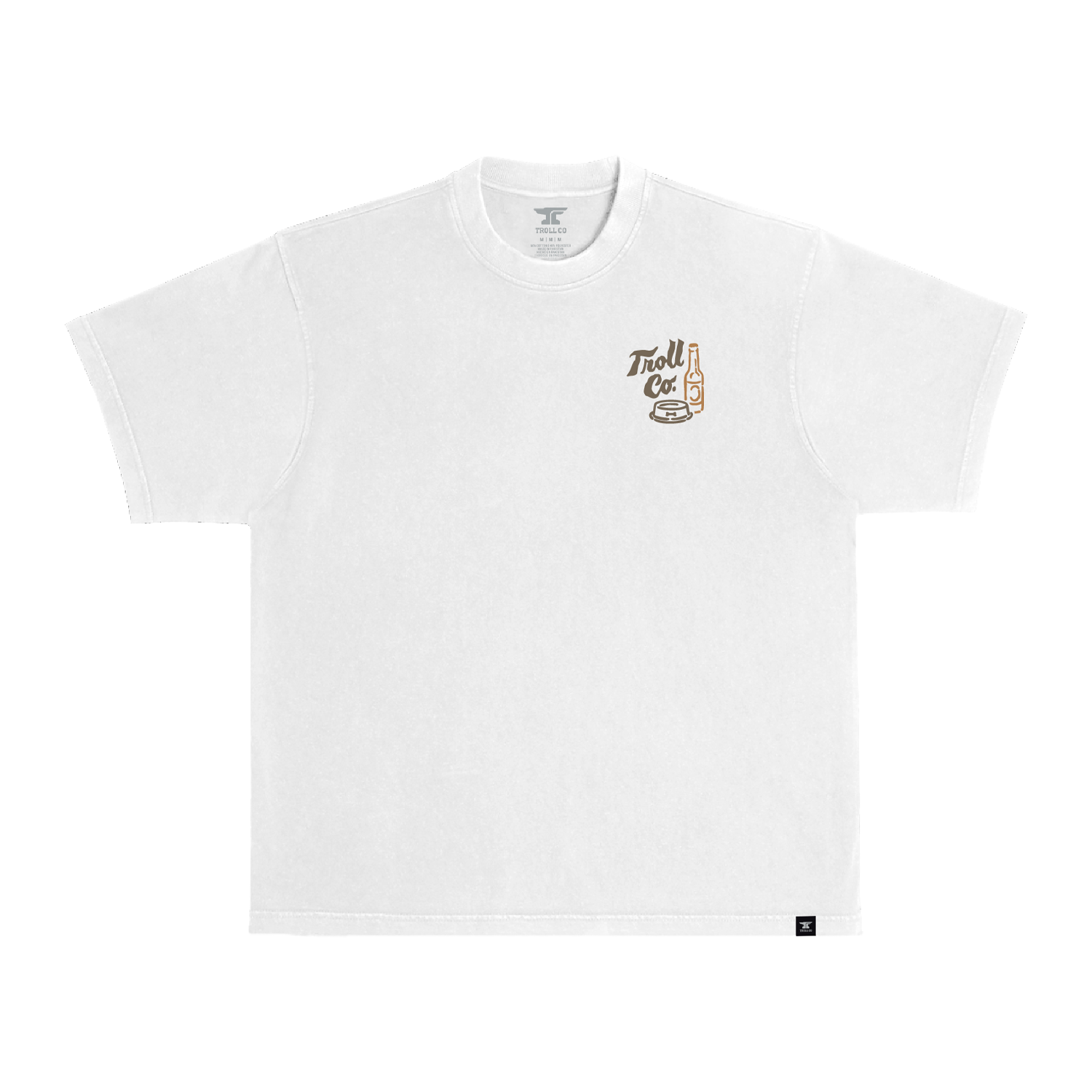Men's Buds N Brews Heavyweight Pigment Dye T-Shirt - Color: White