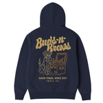 Men's Buds N Brews Hoodie - Color: Navy