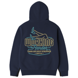 Men's WHUS Neon Hoodie - Color: Navy