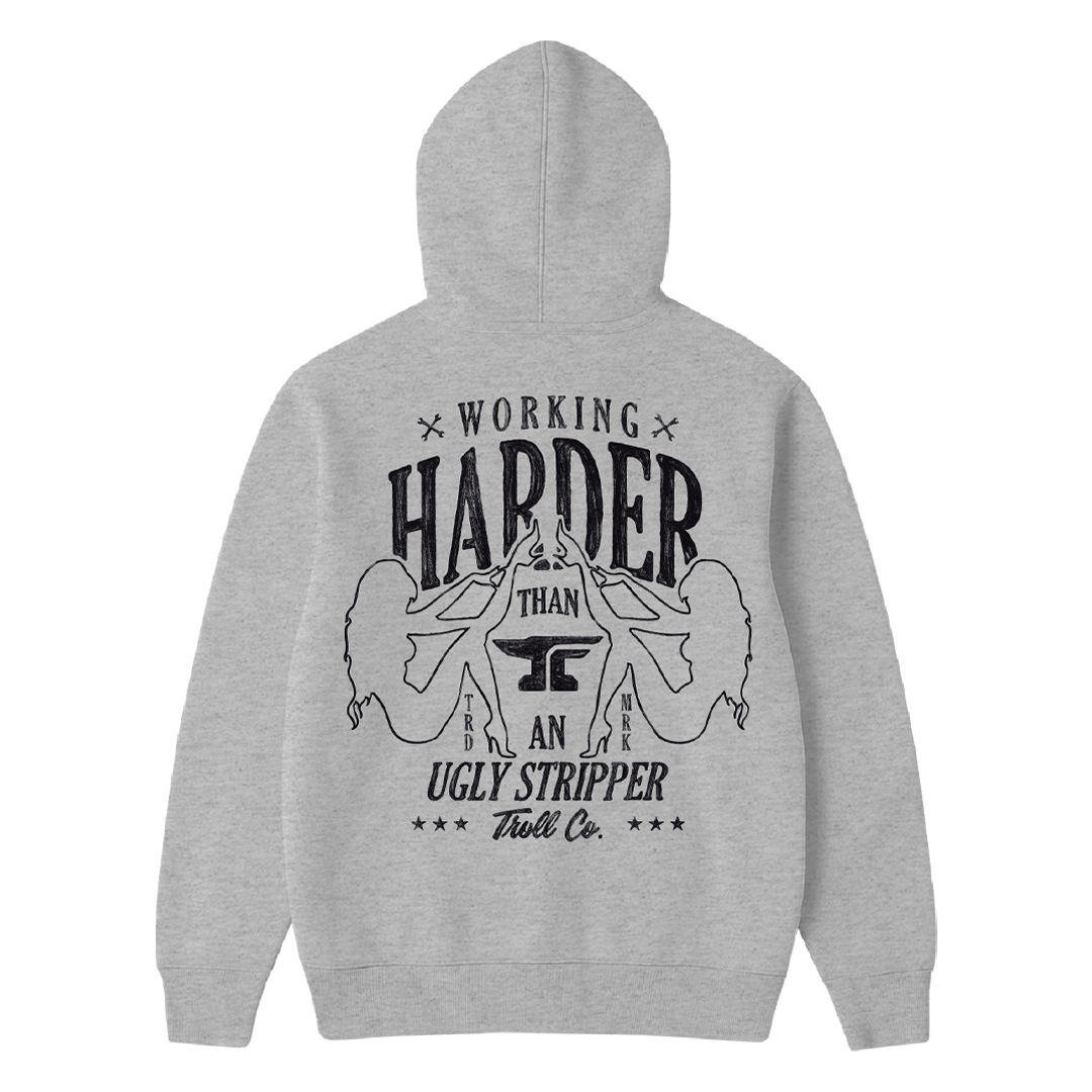 Men's WHUS Glow Hoodie - Color: Gray Heather