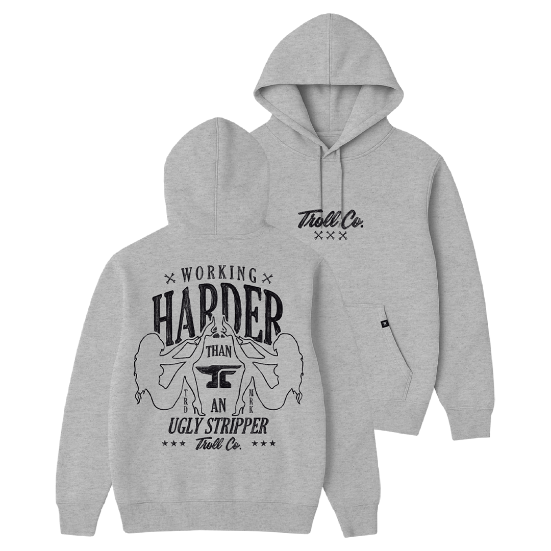 Men's WHUS Glow Hoodie - Color: Gray Heather