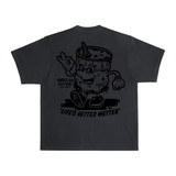 Men's Lube Dude Heavyweight Pigment Dye T-Shirt - Color: Black
