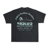 Men's Bait & Tackle Heavyweight Pigment Dye T-Shirt - Color: Black