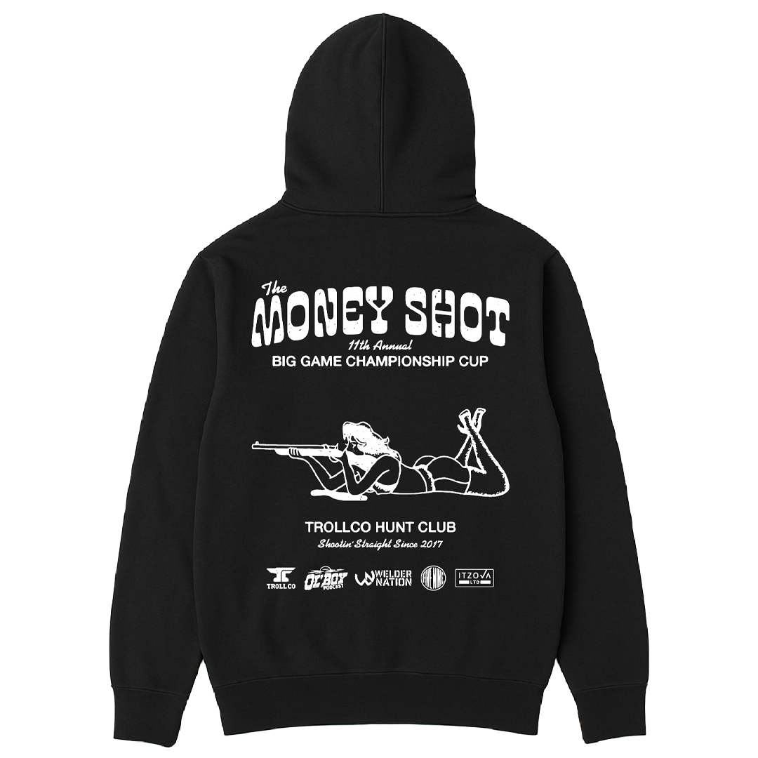 Men's Money Shot Hoodie - Color: Black