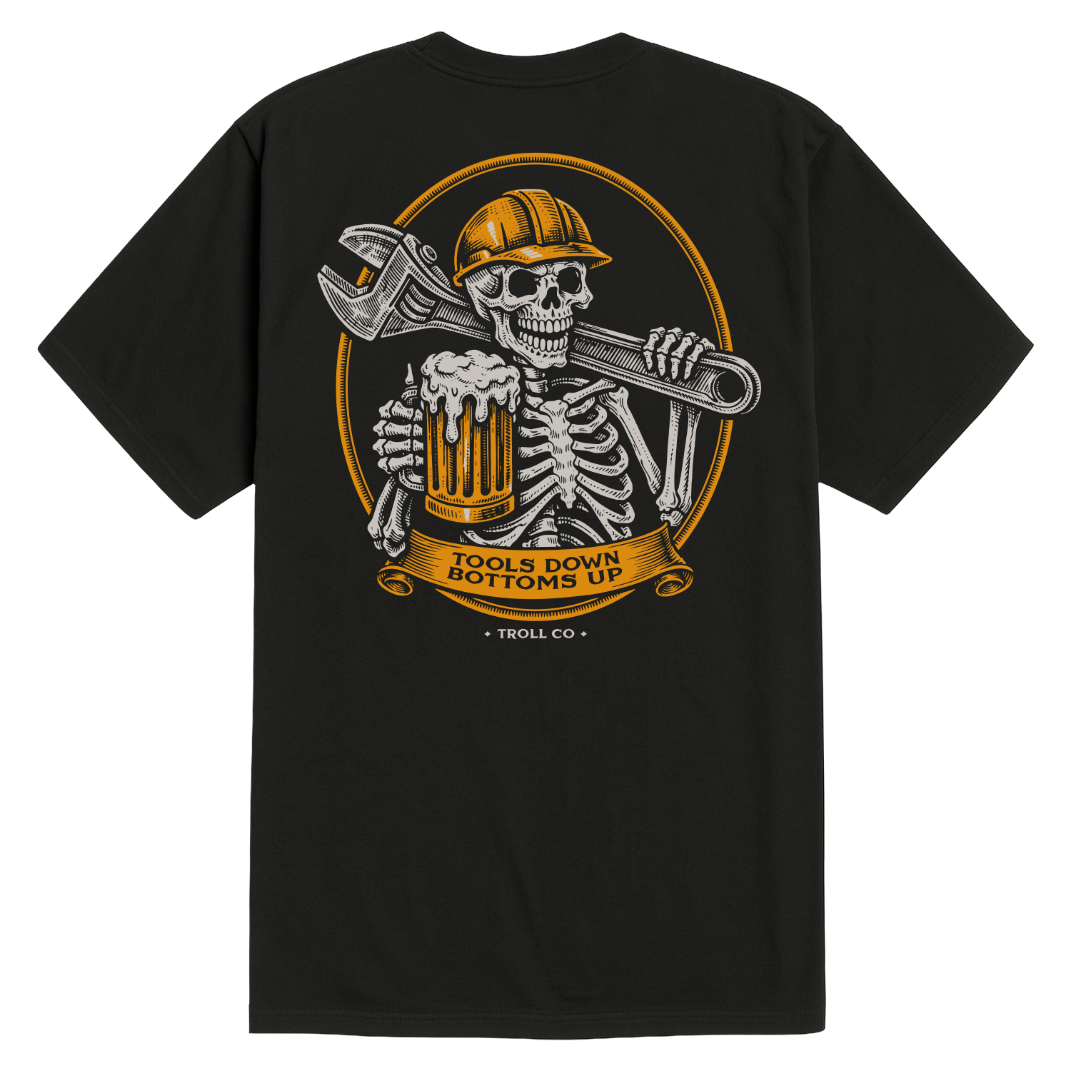 Men's Tools Down Cheers T-Shirt - Color: Black