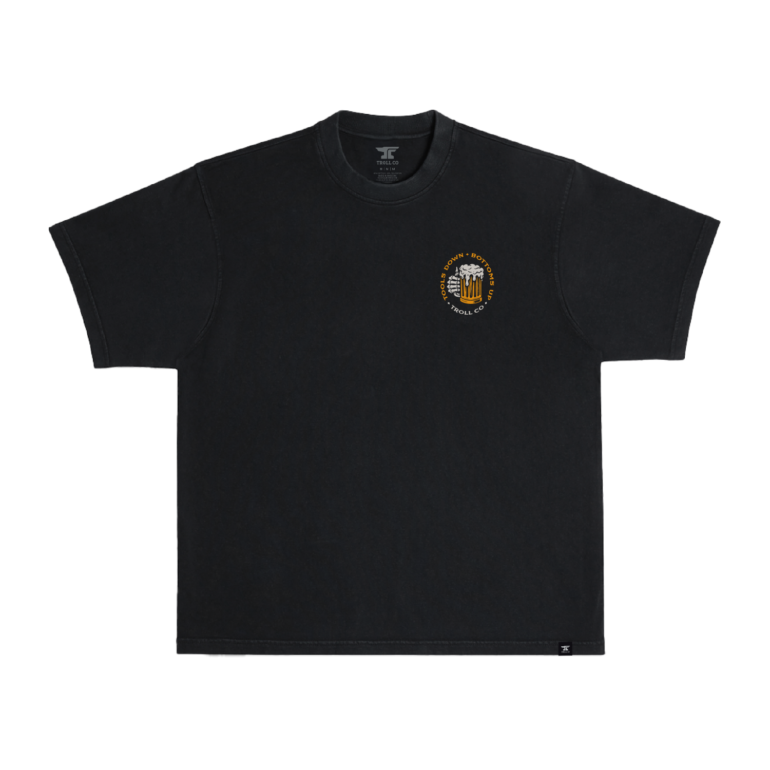 Men's Tools Down Cheers Heavyweight T-Shirt - Color: Black
