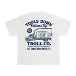 Men's Tools Down Delivery Heavyweight Pigment Dye T-Shirt - Color: White