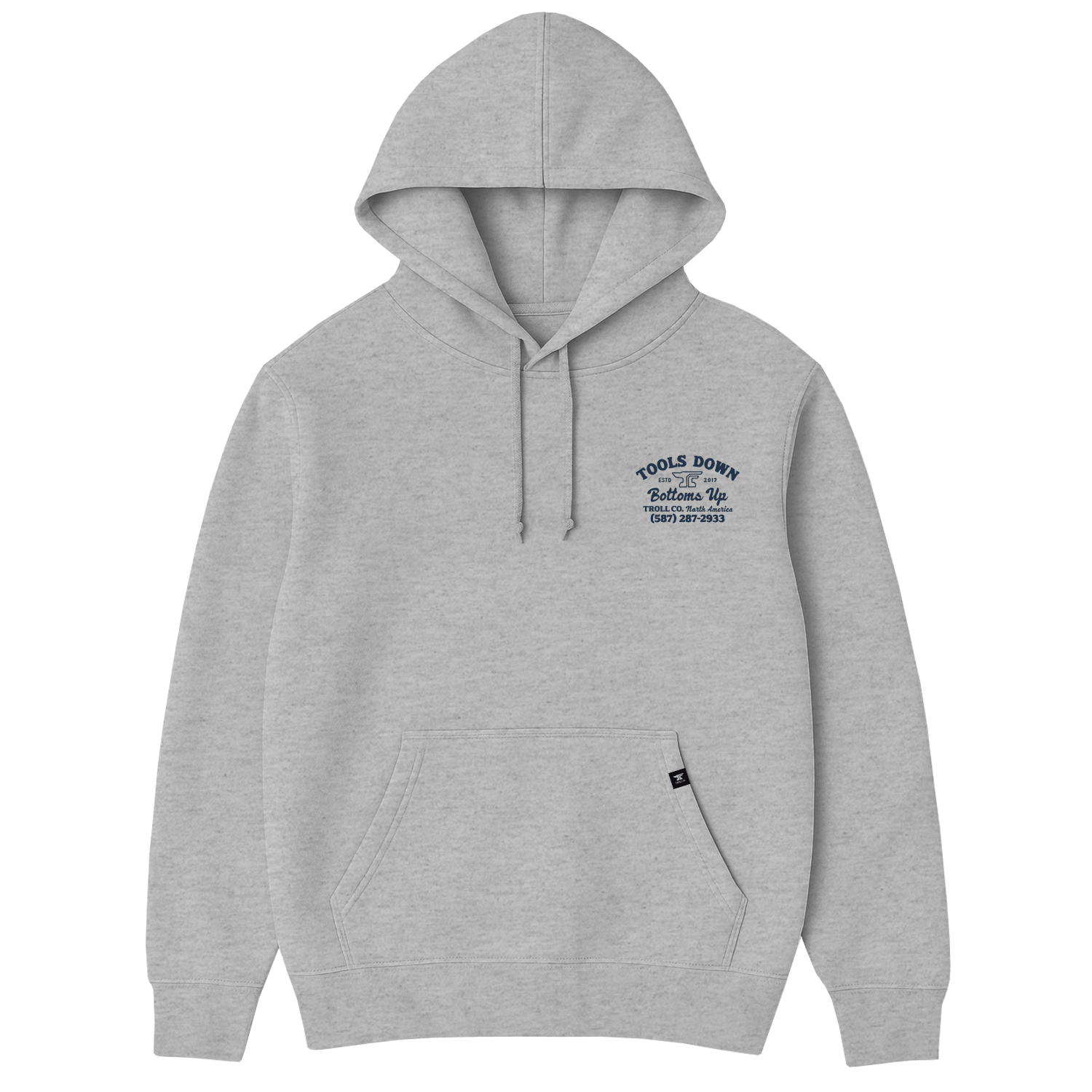 Men's Tools Down Delivery Hoodie - Color: Gray Heather