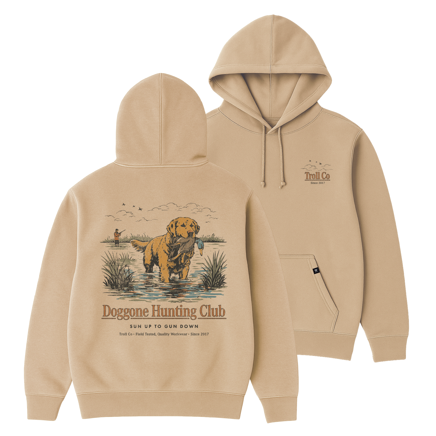 Men's Doggone Hoodie - Color: Mushroom