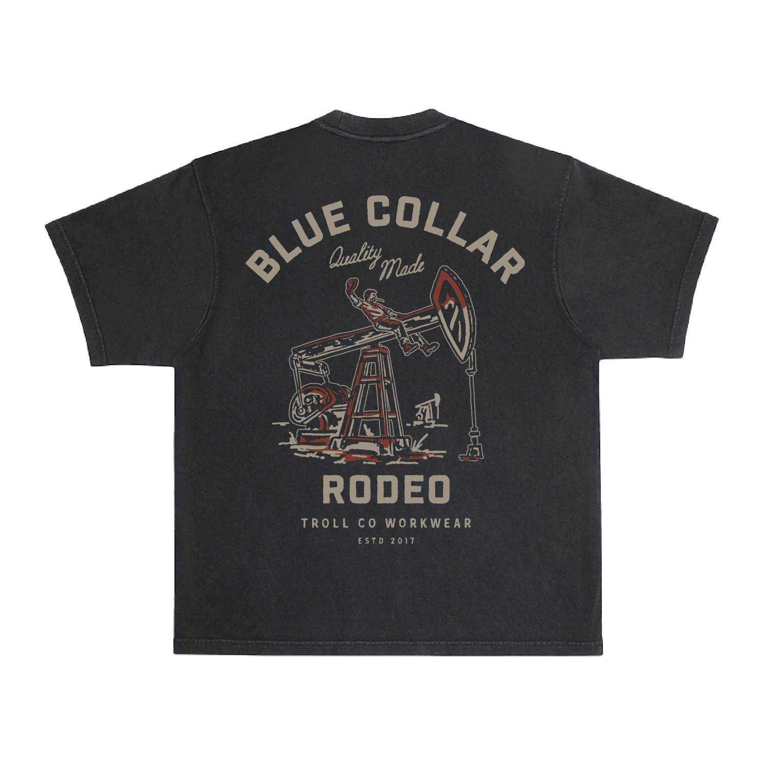Men's BC Rodeo Heavyweight Pigment Dye T-Shirt - Color: Black
