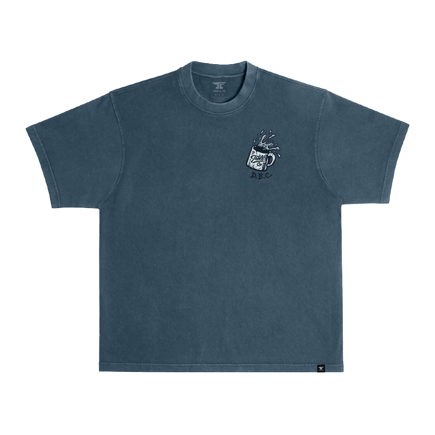Men's DBC Overload Heavyweight Pigment Dye T-Shirt - Color: Midnight Navy