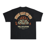 Men's Burnt Out Heavyweight T-Shirt - Color: Black