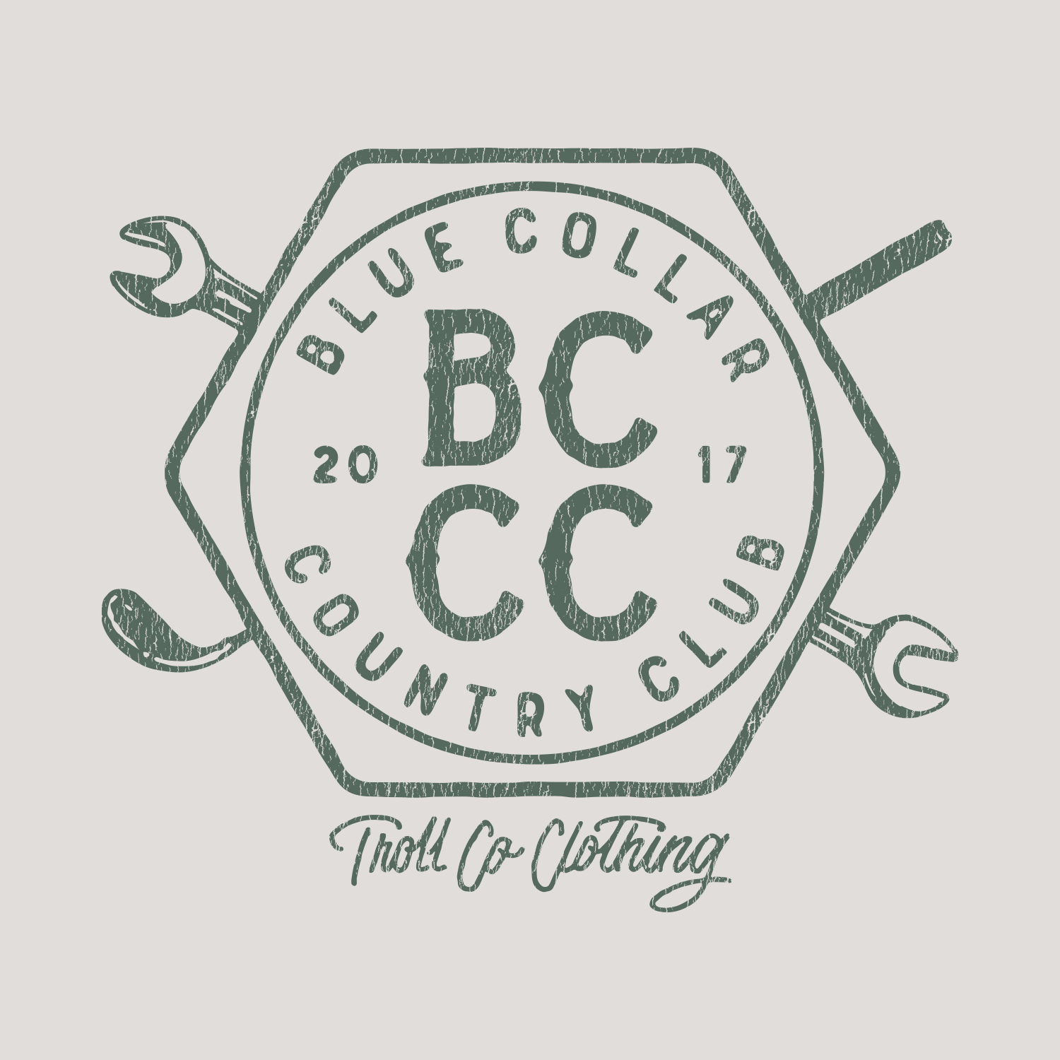 Men's BCCC Crest T-Shirt - Color: Bone