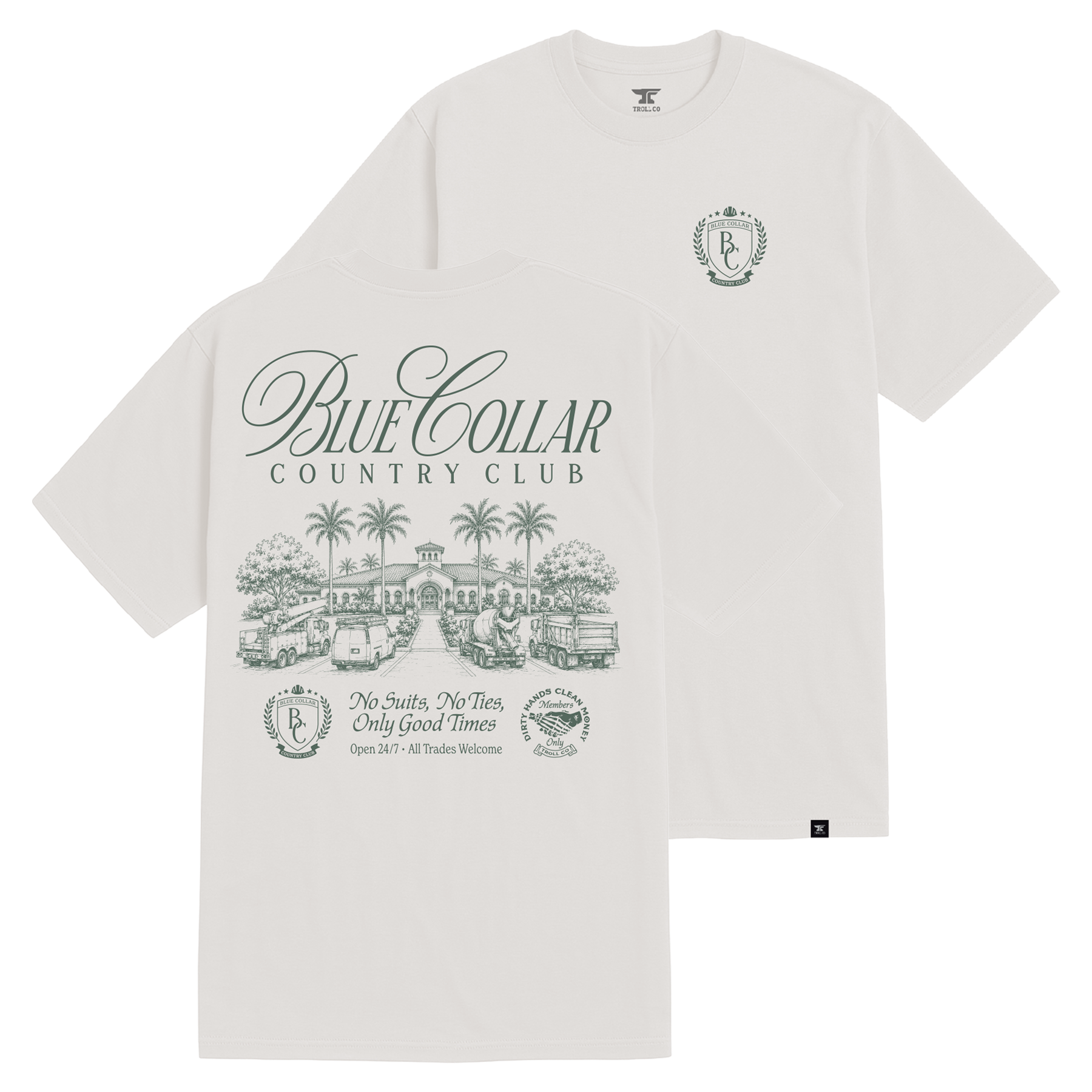 Men's BCCC Palms T-Shirt - Color: Bone