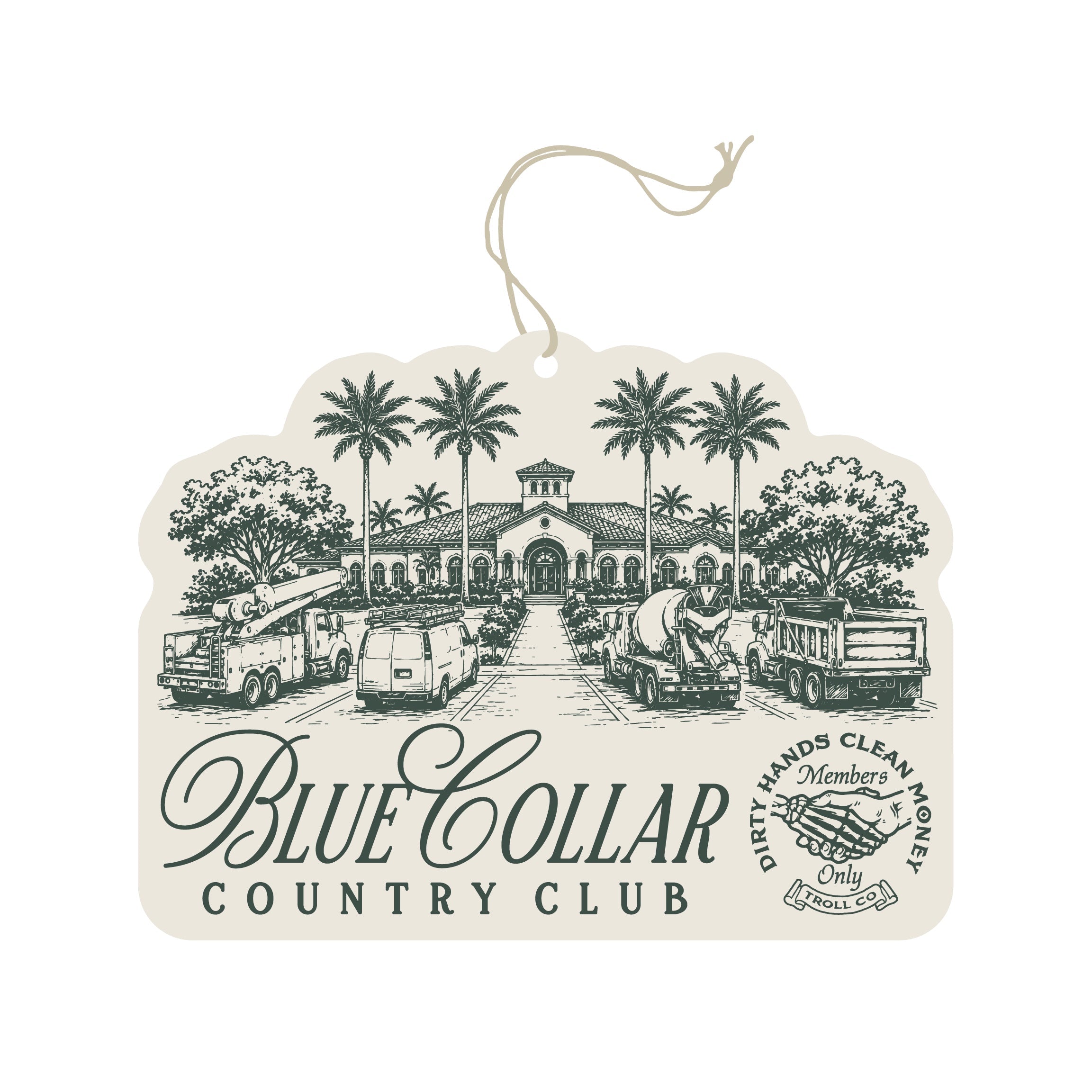 BCCC Air Freshener - Color: White Green