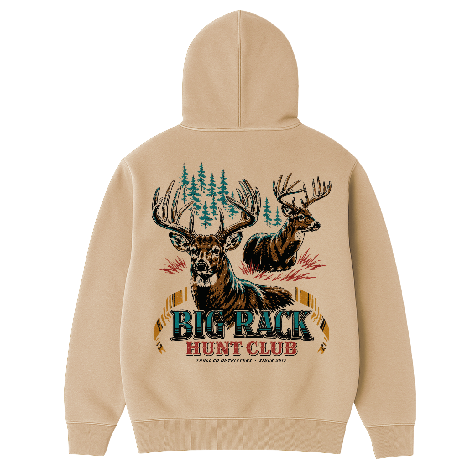 Men's Big Rack Hoodie | Color: Mushroom
