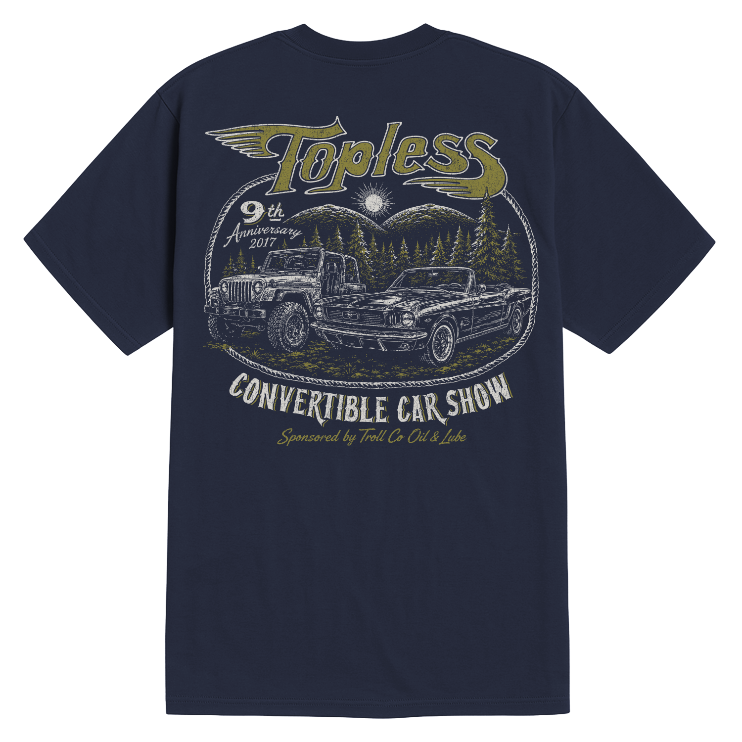 Men's Topless T-Shirt | Color: Navy