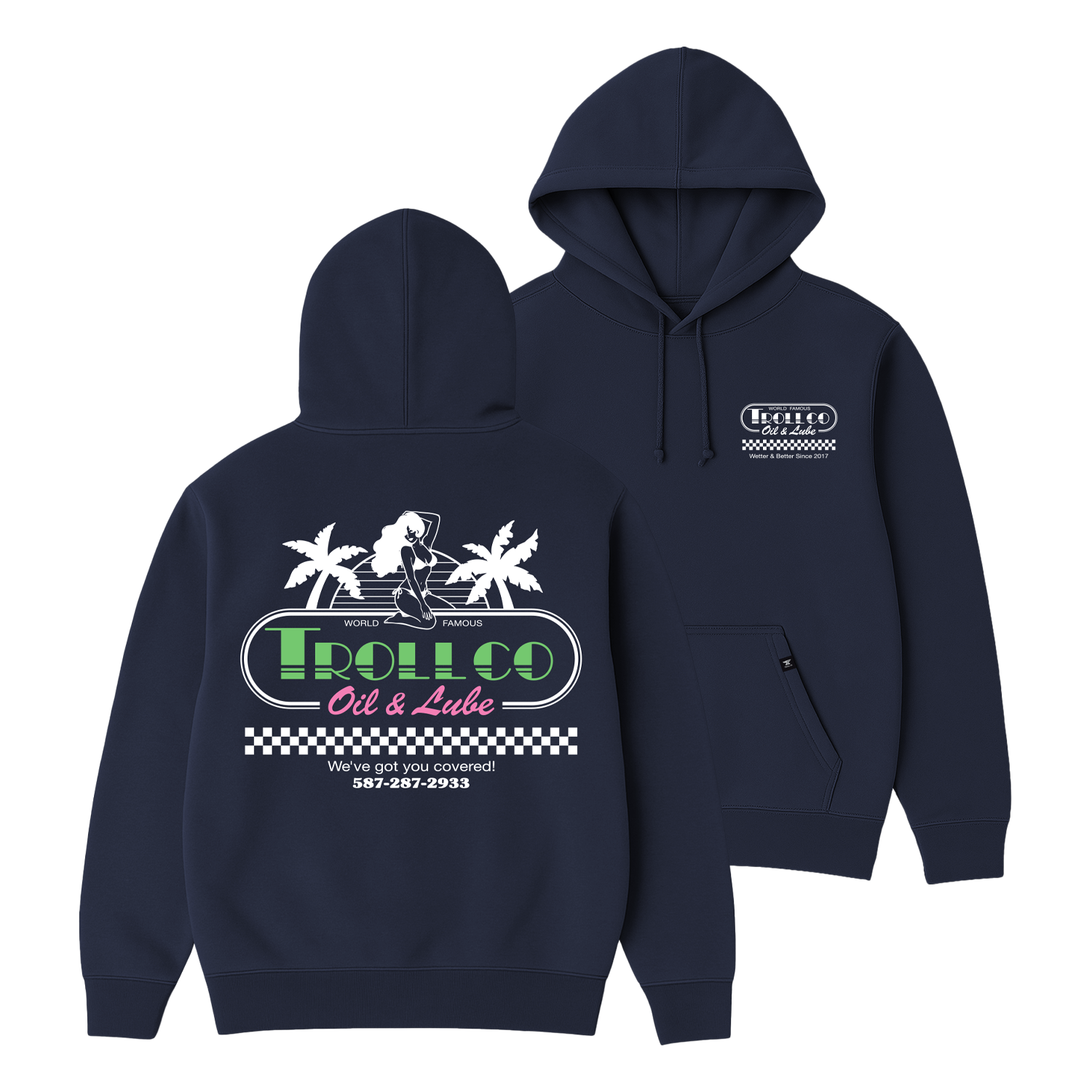 Men's Covered Hoodie | Color: Navy