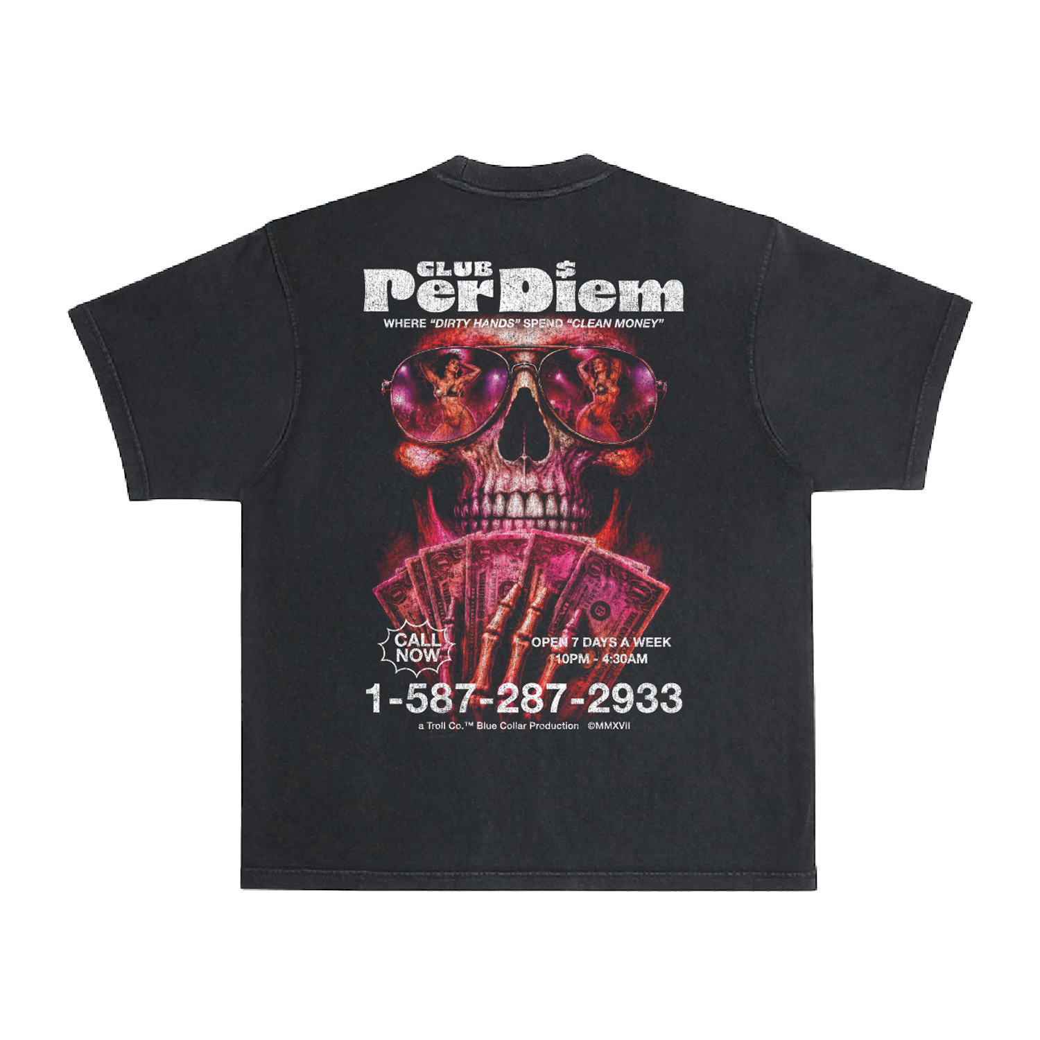 Men's Club Per Diem Heavyweight Pigment Dye T-Shirt | Color: Black