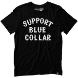 Support Blue Collar Tee in Black